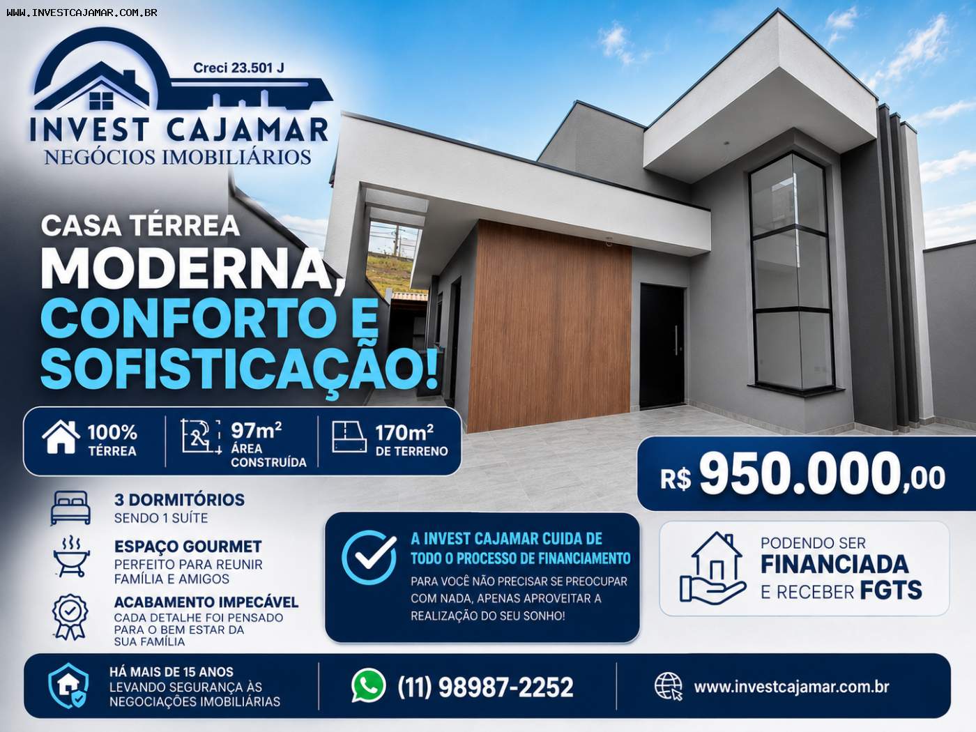 Casa, 3 quartos - Foto 1